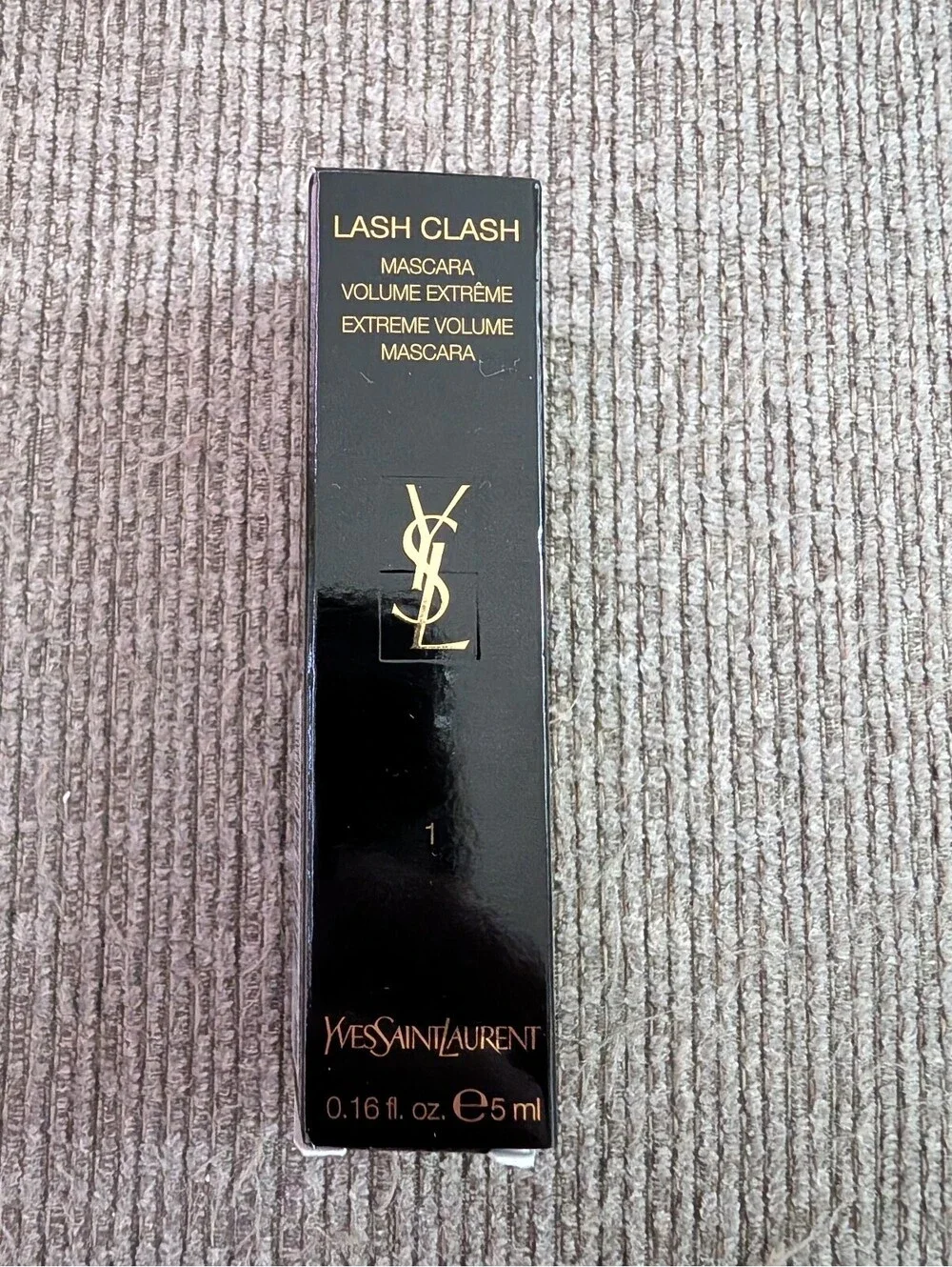 YSL Yves Saint Laurent Lash Clash Extreme Volume Mascara Black Travel NIB